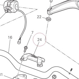 Single u-bolt upper 36011022A