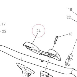 Handlebar bracket, upper 36011201A