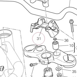 Single u-bolt bottom 36011271AA