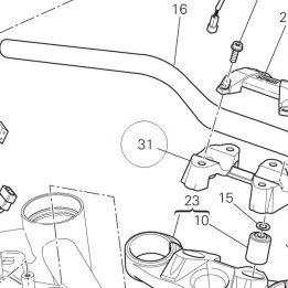 Single u-bolt bottom 36011351AA