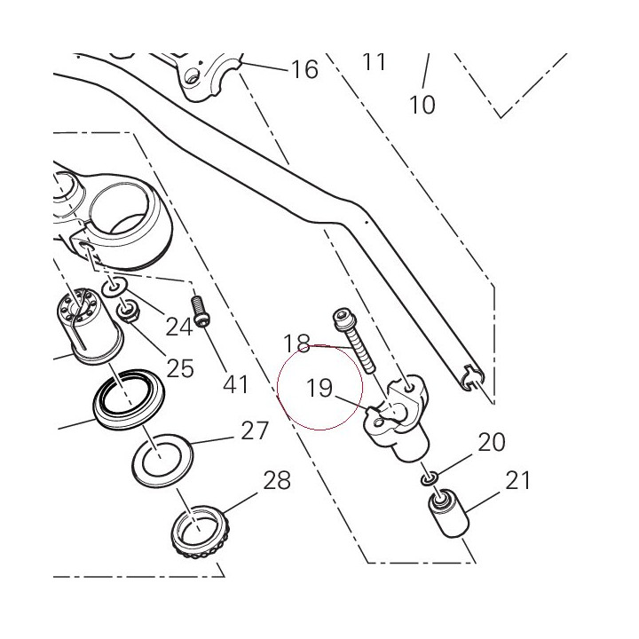 Holder, handle lower 36011431AA