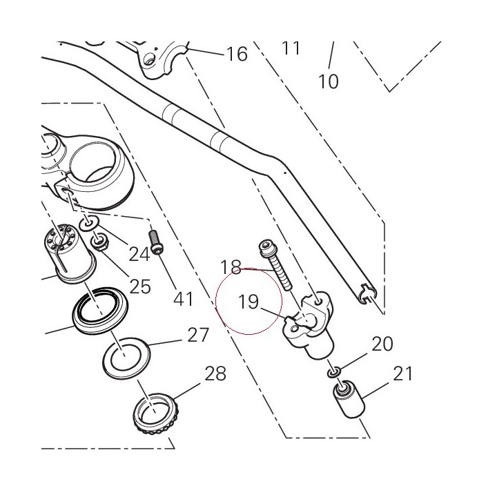 Holder, handle lower 36011441AB