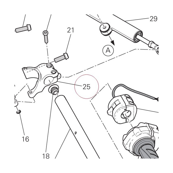 Clamp front right 36011571AA