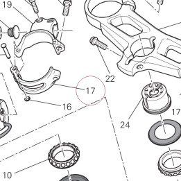 Clamp rear 36011591AA