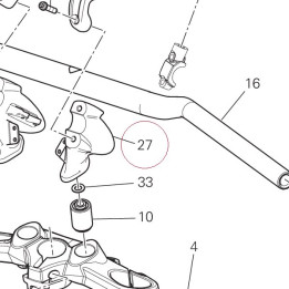 Holder, handle lower 36011651AA