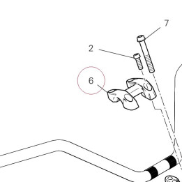 Handlebar bracket, upper 36011752AA