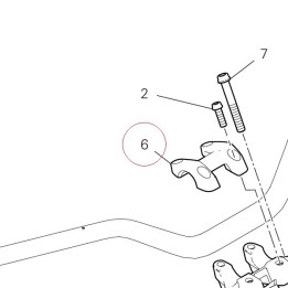 Handlebar bracket, upper 36011811AA