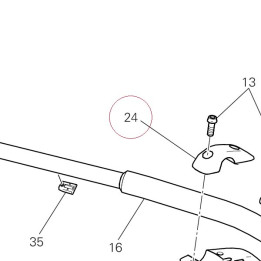 Handlebar bracket, upper 36011852AA