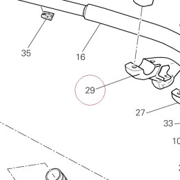Handlebar bracket, lower left 36011872AB