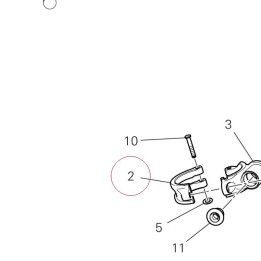 Clamp rear 36012761AA