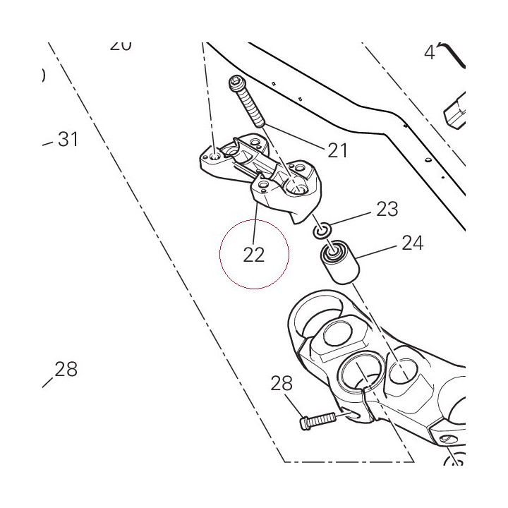Holder, handle lower 36015342AB