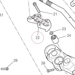 Holder, handle lower 36015352AB