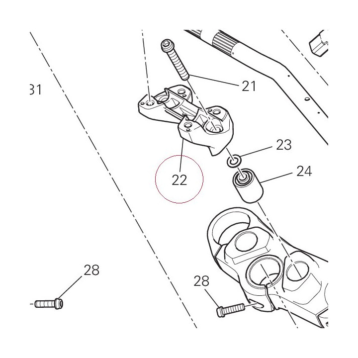 Holder, handle lower 36015352AB