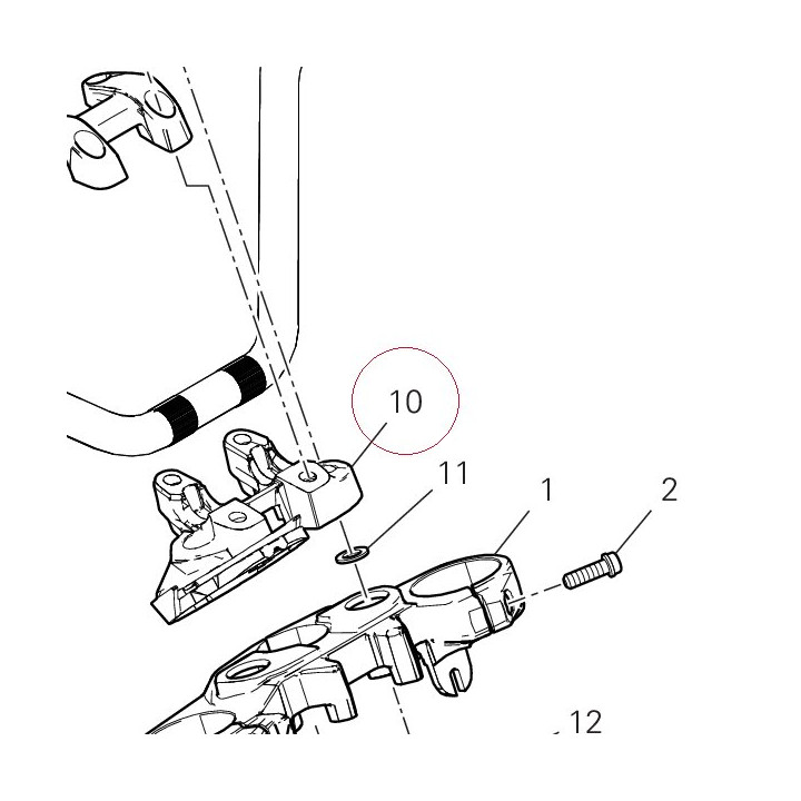Holder, handle lower 36015451AA