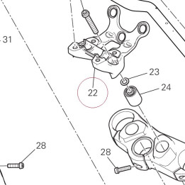 Holder, handle lower 36015471AB