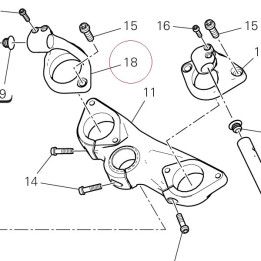 Left half-handlebar 36015502AA