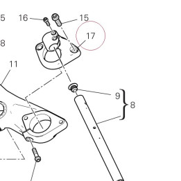 Right half-handlebar 36015512AA