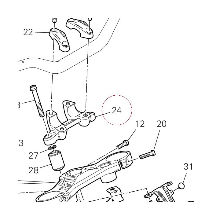 Holder, handle lower 36016001AA