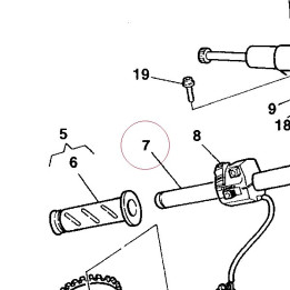 Left half-handlebar 36020121A