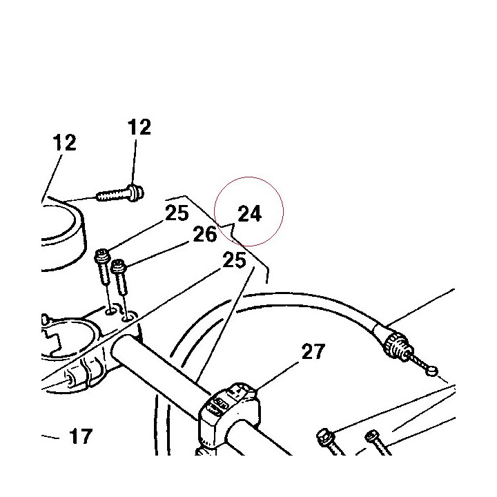 Right half-handlebar 36020131A