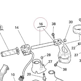 Left half-handlebar 36020571C