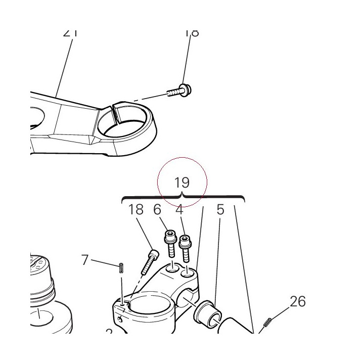 Right half-handlebar 36020881A