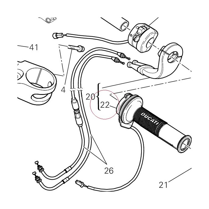 Right grip heater 36110091A