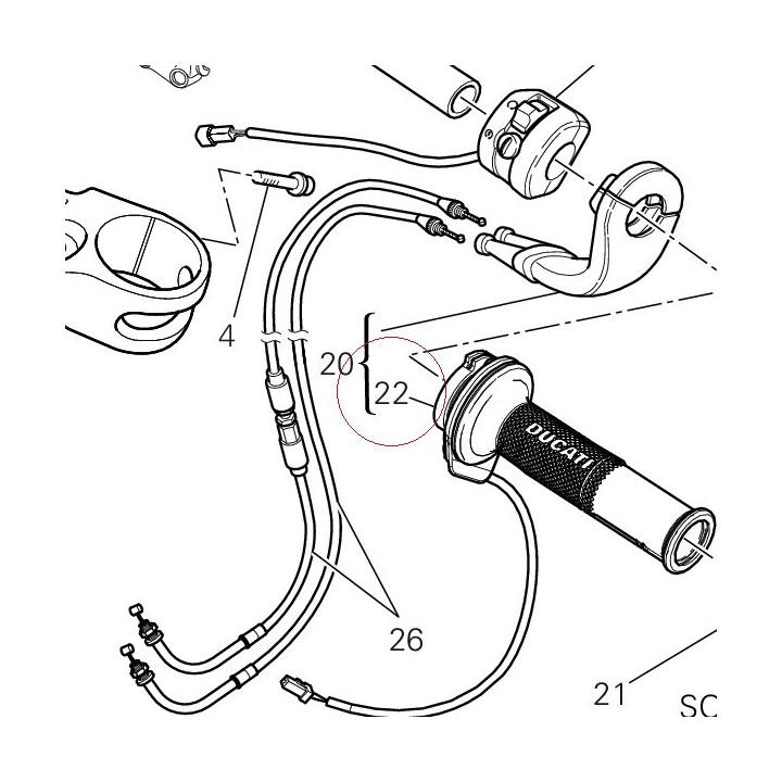 Right grip heater 36110092A