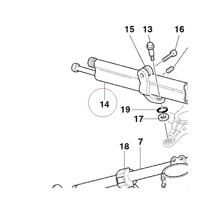 Steering damper 36410032A