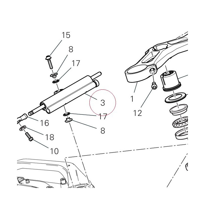 Steering damper 36420131A