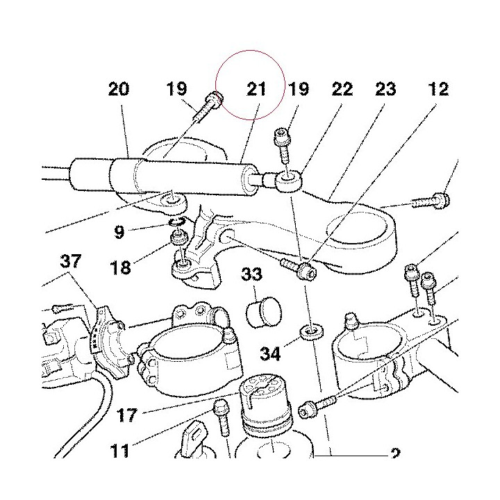 Steering damper 36440031A