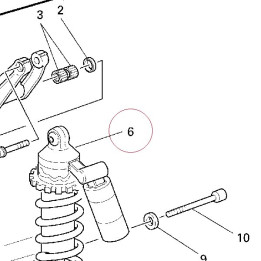 Rear shock absorber 36520271C