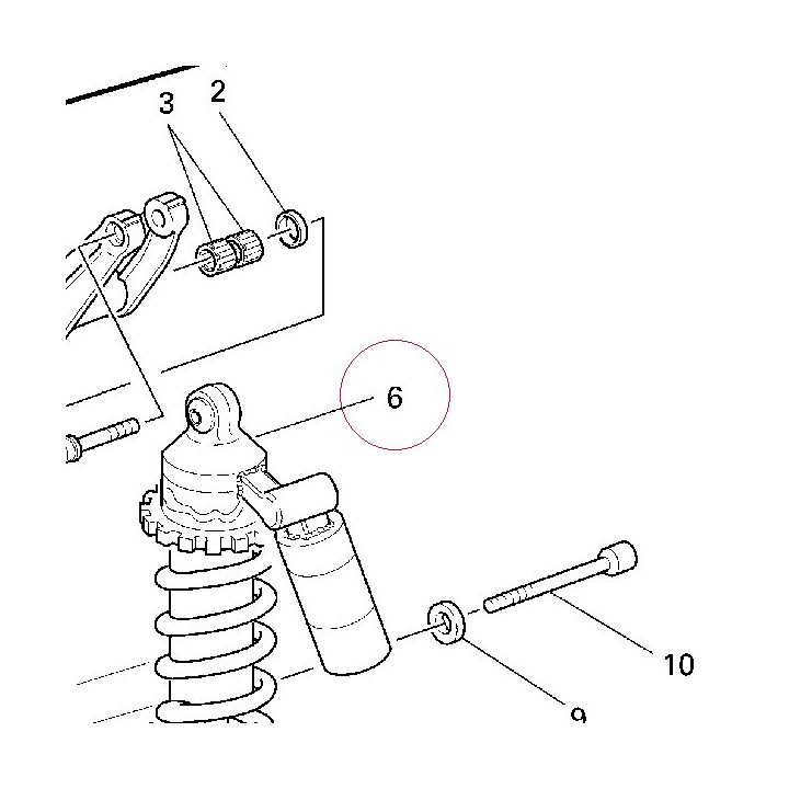 Rear shock absorber 36520271C