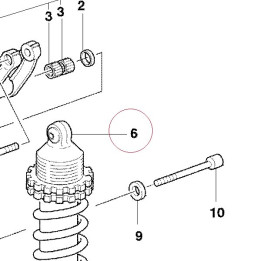 Rear shock absorber 36520451A