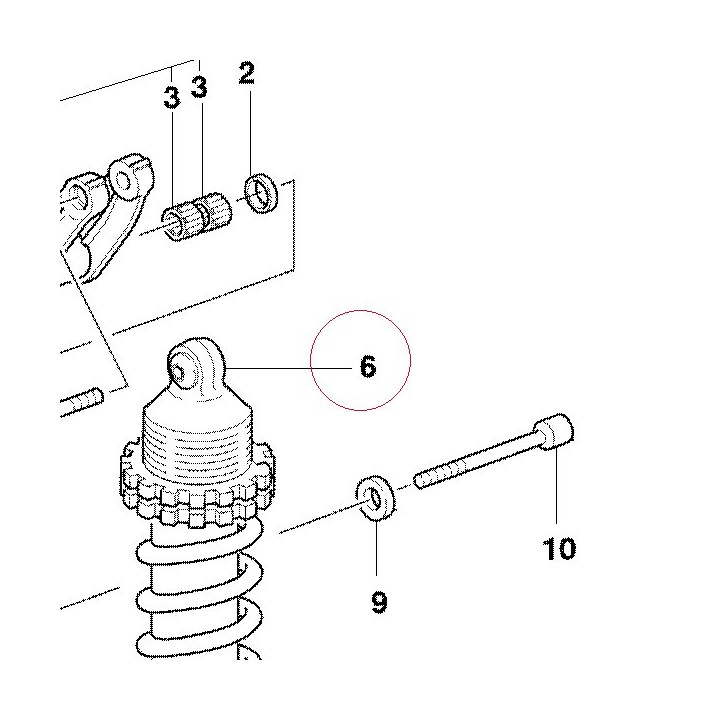 Rear shock absorber 36520451A