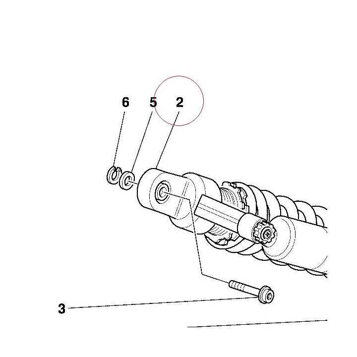 Rear shock absorber 36520472A