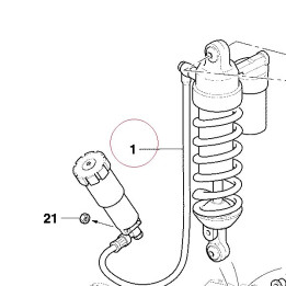 Rear shock absorber 36520492A