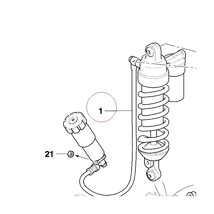 Rear shock absorber 36520492A