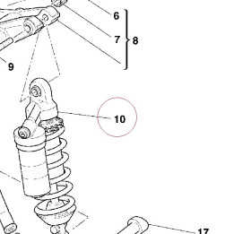 Rear shock absorber 36520501A