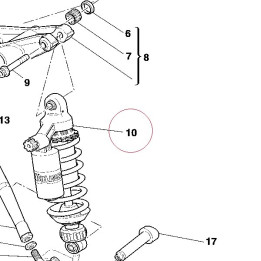 Rear shock absorber 36520511A