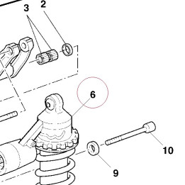 Rear shock absorber 36520521A