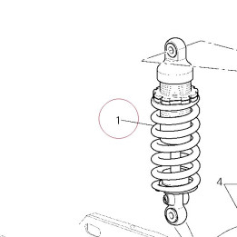 Rear shock absorber 36520591A