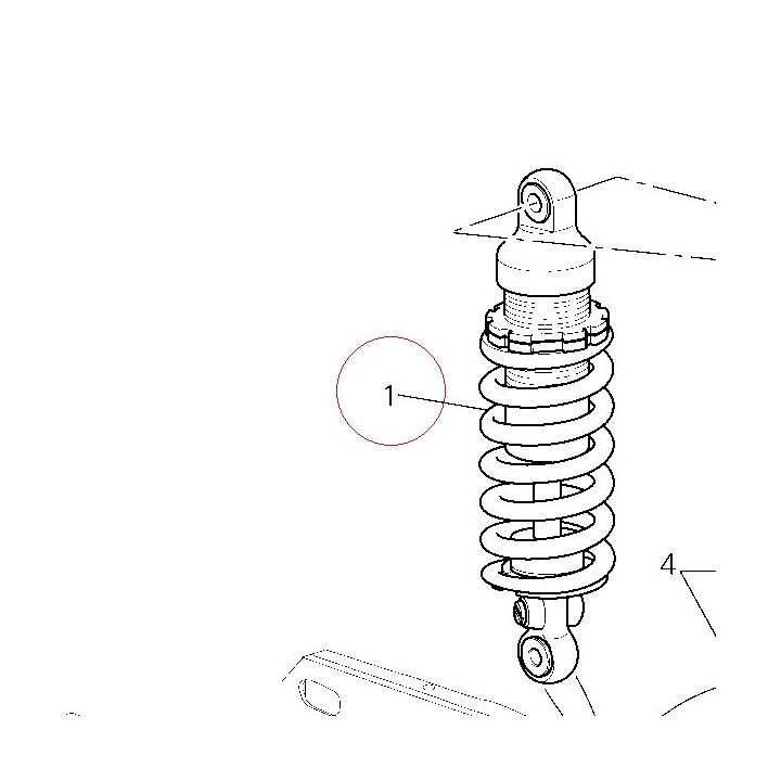 Rear shock absorber 36520591A