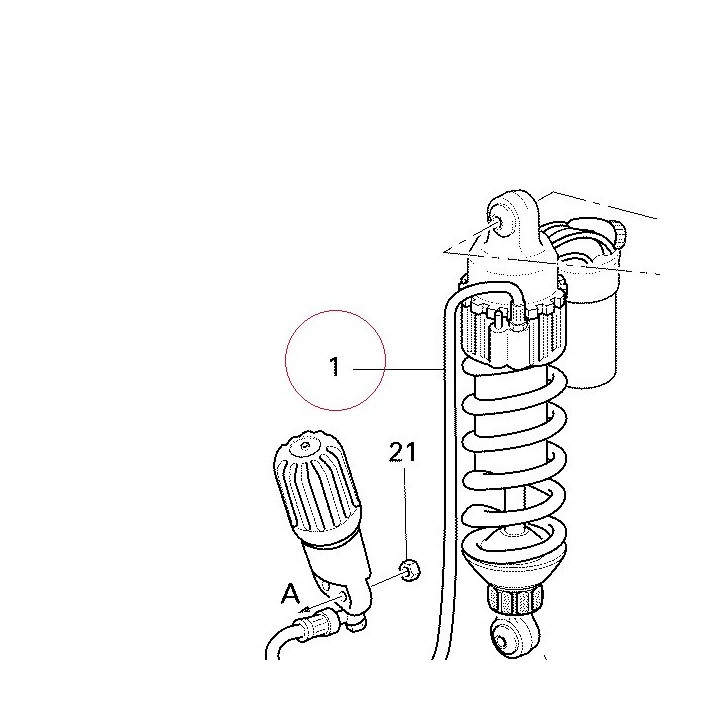 Rear shock absorber 36520631A