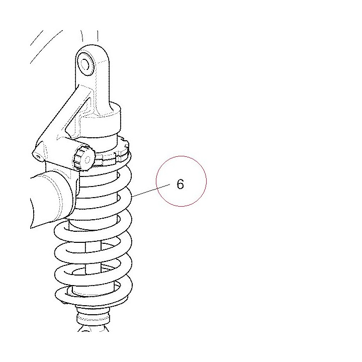 Rear shock absorber 36520711A