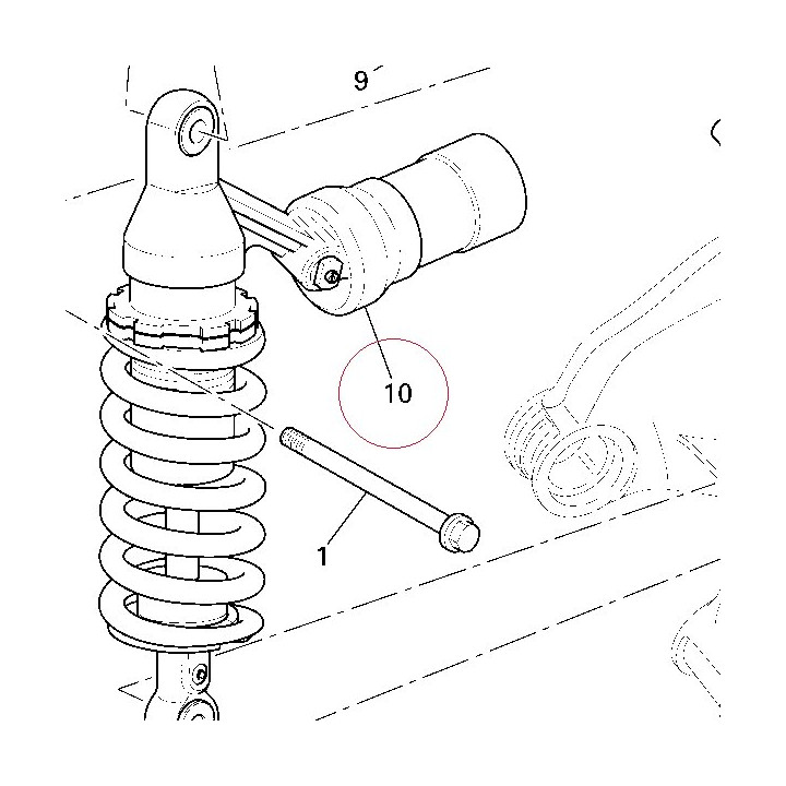 Rear shock absorber 36520741A
