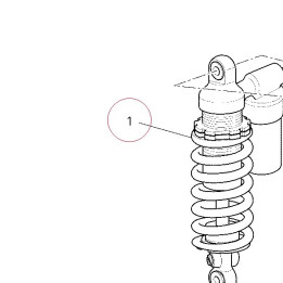 Rear shock absorber 36520761A