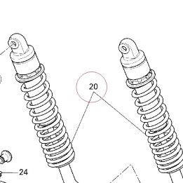 Rear shock absorber 36520791A