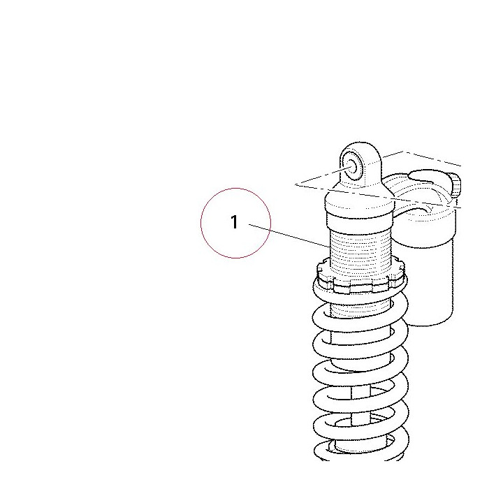 Rear shock absorber 36520811A