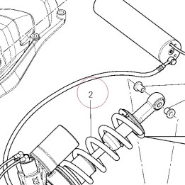 Rear shock absorber 36520952A